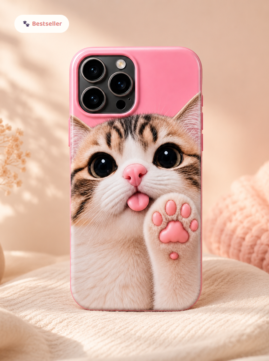 3D Squishy Cat Phone Case